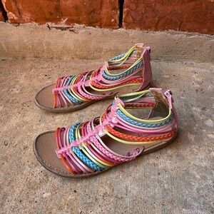 Seychelles Toddler Girls 2 Rainbow Strappy Sandals